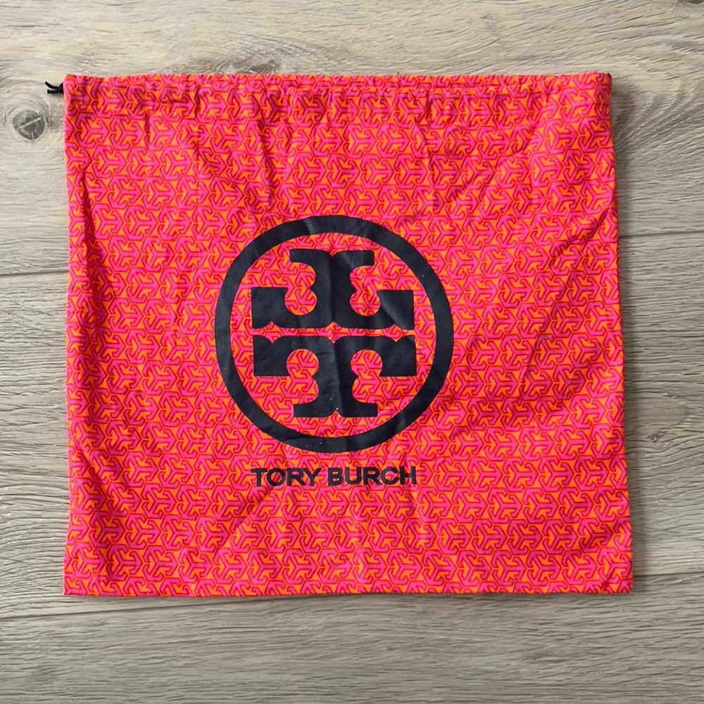 Tory Burch Vibrant Pink Logo Pouch